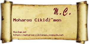 Moharos Ciklámen névjegykártya